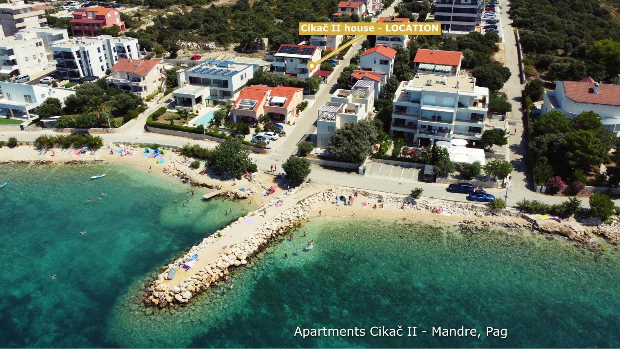 Apartments Cikač II Mandre Bagian luar foto